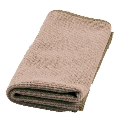 A folded TASKI Jonmaster Ultra Cloth XL cleaning cloth 40x40 cm from Diversey Deutschland GmbH & Co. OHG with a textured surface and sewn edges lies on a white background.