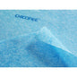 A close-up of two overlapping blue Suma Lavette Medium kitchen hygiene cloths from Diversey Deutschland GmbH & Co. OHG, ideal for cleaning, disinfection, and germ stop in any kitchen.