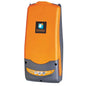 The Diversey TASKI IntelliDose swingo 2100 Micro is an orange-gray, wall-mounted dosing system for ride-on scrubber dryers, equipped with a digital control panel, ideal for efficient cleaning. Package: 1 piece.
