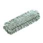 The TASKI Jonmaster Ultra HD Dry Mop from Diversey Deutschland GmbH & Co. OHG features a rectangular, light green microfiber head with textured material and fringed edges for professional floor cleaning applications.