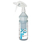 A 0.75l Diversey bottle kit SURE Int. & Surface Cleaner refill bottle with dispenser strip, suitable for Divermite and DQFM, stands upright with a white spray head and blue content against a white background.