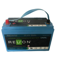 The IntelliPower Lithium Battery 50Ah from Diversey Deutschland GmbH & Co. OHG (24V, 50Ah) features a blue carrying strap, clearly marked poles, and is compatible with Ultimaxx & swingo 455-2100 devices. Package: 1 piece.