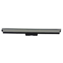 A rectangular suction lip insert made of plastic and metal (400mm/300mm) from Diversey Deutschland GmbH & Co. OHG, for the TASKI Steamer floor nozzle 400mm, with a silver top edge and black base, depicted on a white background.