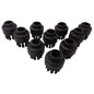 10-pack of black nylon brushes (SO4) from Diversey Deutschland GmbH & Co. OHG, with V-shaped bristles-compatible with TASKI SO4 for effective cleaning tasks.