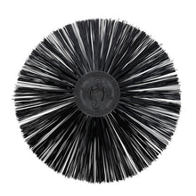 The side brush AERO 3500 from Diversey Deutschland GmbH & Co. OHG is a round, black sweeping brush with dense, evenly distributed bristles that extend from a central hub, offering efficient cleaning and robust construction. Package: 1 piece.