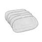 Five efficient filter cloths from the brand Diversey Deutschland GmbH & Co. OHG for the AERO 3500 turbine are arranged slightly overlapping on a white background - perfect for maximum performance. Ideal as a pack: Filter cloth Turbine AERO 3500 5 pieces.