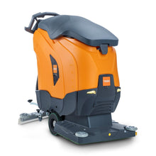 The TASKI ULTIMAXX 1900 OB50 Performance from Diversey Germany is a next-generation scrubber dryer with wheel drive, 42L tank, and 50cm orbital deck, ideal for commercial use. Includes wheels, control handles, squeegee, and scrubber.
