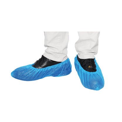 MaiMed-Cover CPE shoe covers Disposable shoe covers made of CPE, blue, 100 pieces/pack. | Pack (100 pieces)