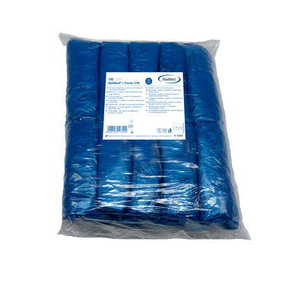 MaiMed-Cover CPE shoe covers Disposable shoe covers made of CPE, blue, 100 pieces/pack. | Pack (100 pieces)