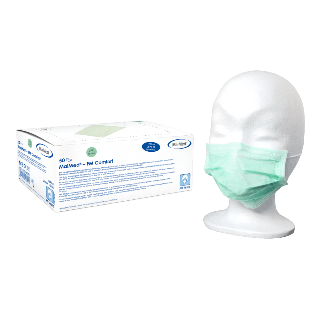 MaiMed-FM Comfort surgical mask, non-sterile, 3-ply, 50 pieces/box