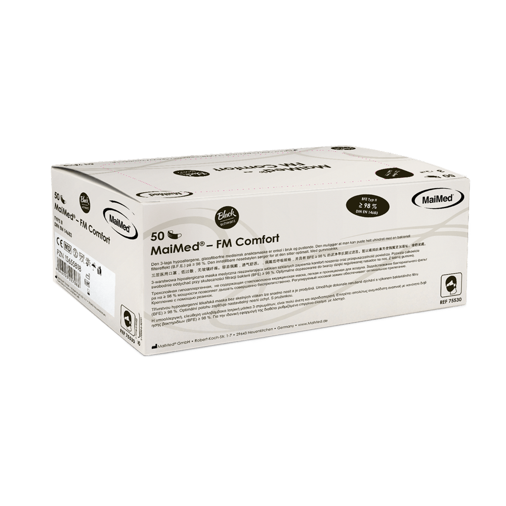 MaiMed-FM Comfort surgical mask, non-sterile, 3-ply, 50 pieces/box