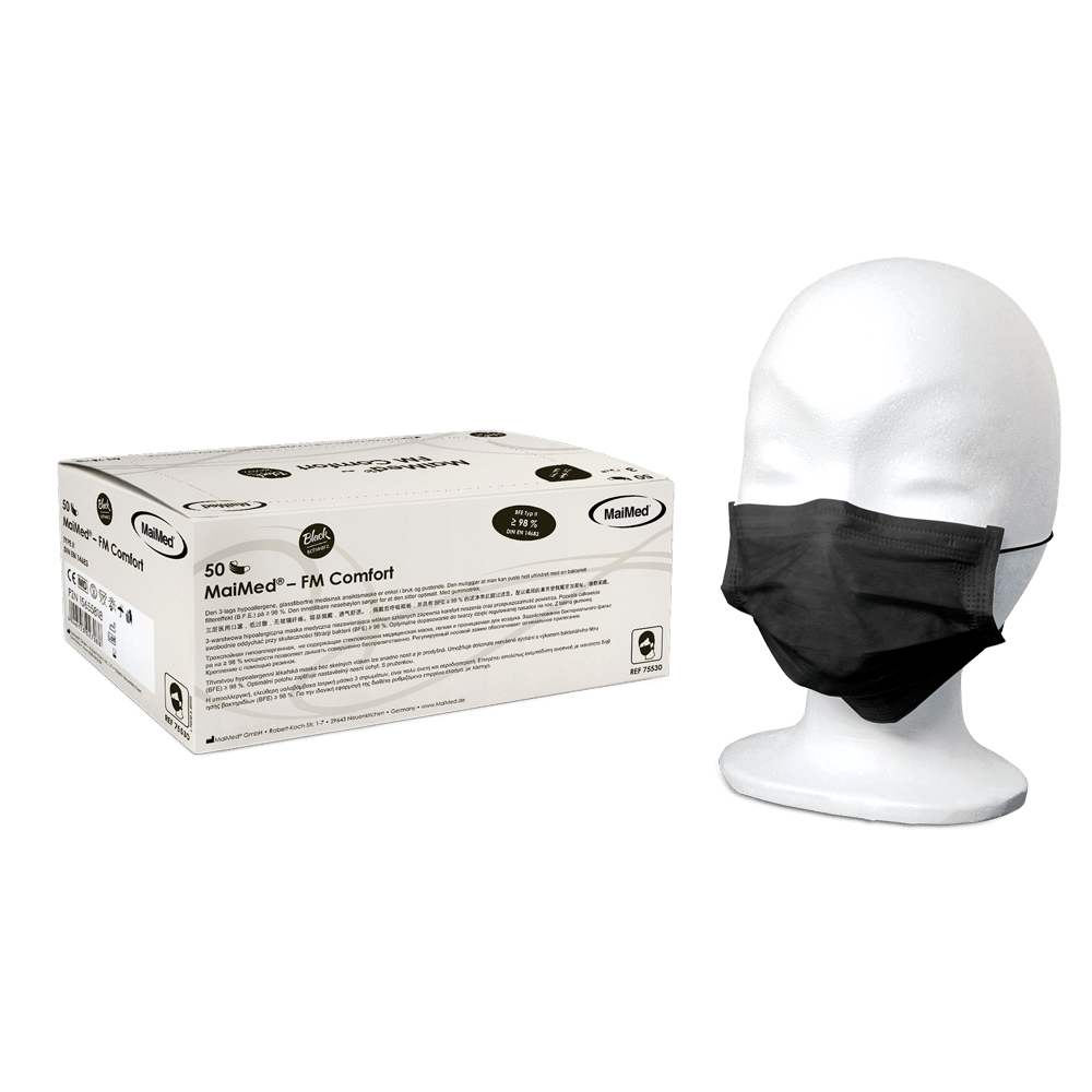 MaiMed-FM Comfort surgical mask, non-sterile, 3-ply, 50 pieces/box