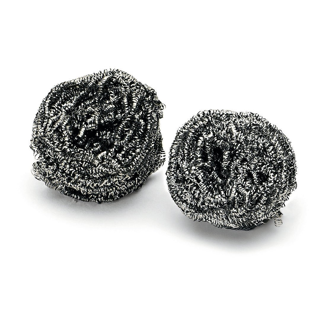 Pictured are two Nölle Profi Brush stainless steel spirals rust-free (2-pack, 36 g) from Nölle Profi Brush Bürsten- & Pinseltechnik e.K. on a white background with tightly wound silver spirals for demanding kitchen cleaning.