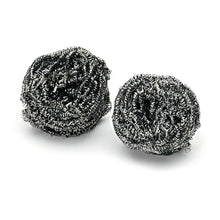 Pictured are two Nölle Profi Brush stainless steel spirals rust-free (2-pack, 36 g) from Nölle Profi Brush Bürsten- & Pinseltechnik e.K. on a white background with tightly wound silver spirals for demanding kitchen cleaning.