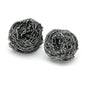 Pictured are two Nölle Profi Brush stainless steel spirals rust-free (2-pack, 36 g) from Nölle Profi Brush Bürsten- & Pinseltechnik e.K. on a white background with tightly wound silver spirals for demanding kitchen cleaning.