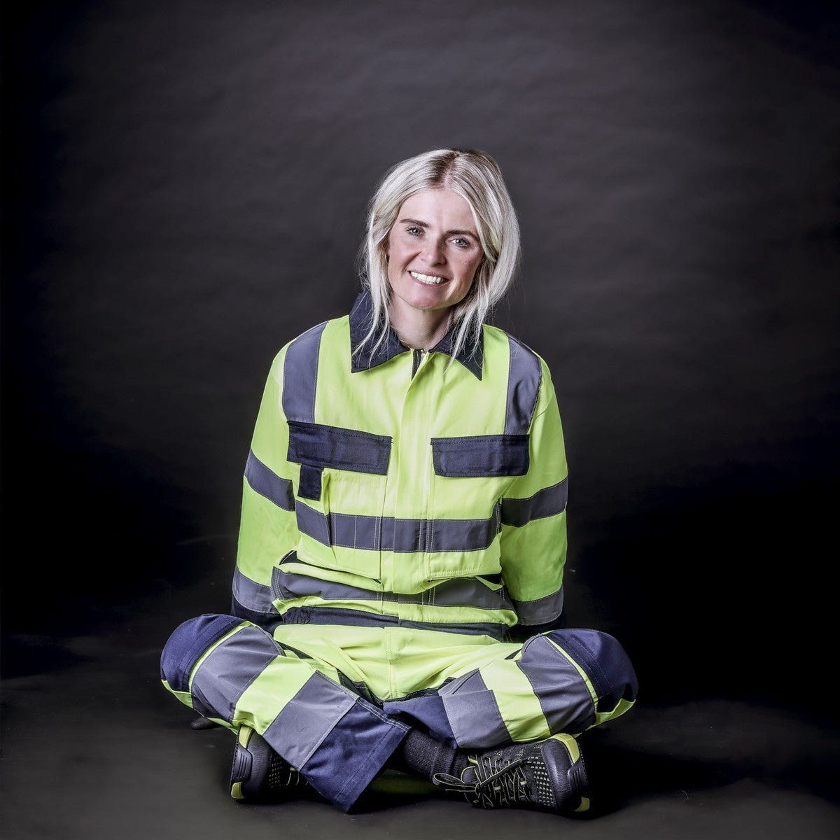 NITRAS MOTION TEX VIZ, high-visibility work jacket