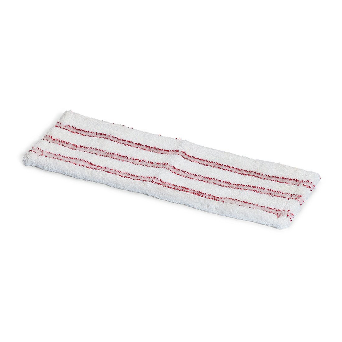 A rectangular Nölle Profi Brush replacement cover for floor mops (45x15 cm, plastic, 1 piece) from Nölle Profi Brush Bürsten- & Pinseltechnik e.K. lies flat on a white surface - ideal for thorough floor cleaning.