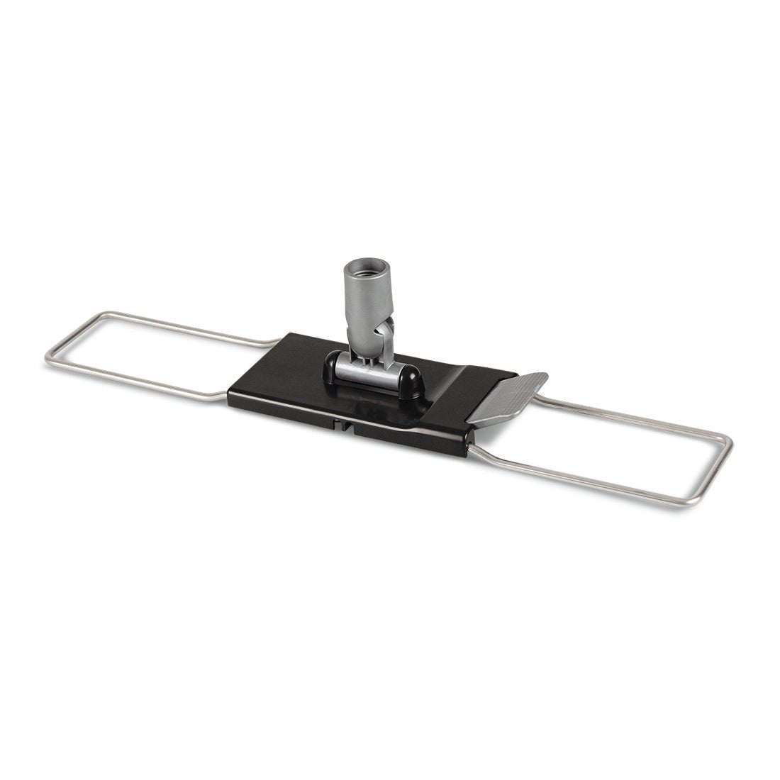 The Nölle Profi Brush folding holder 50 cm features a black stainless steel wire frame with a central connection for professional cleaning needs. Compatible with Nölle Profi Brush systems from Nölle Profi Brush Bürsten- & Pinseltechnik e.K.