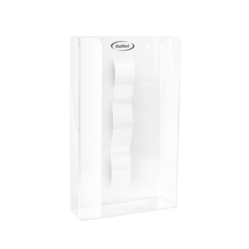 MaiMed wall holder for glove boxes with spring made of acrylic - dimensions: 246x81x410mm - set of 3 | Pack (1 piece)