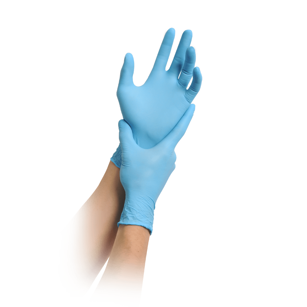 MaiMed-solution PF, blue, latex-free nitrile glove, blue, 200 pieces/box