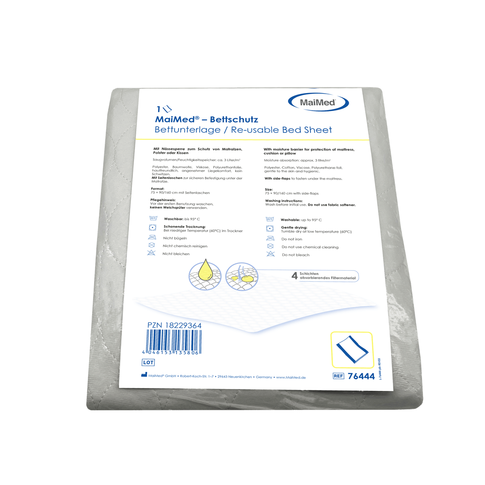 MaiMed bed protector / bed pad, washable