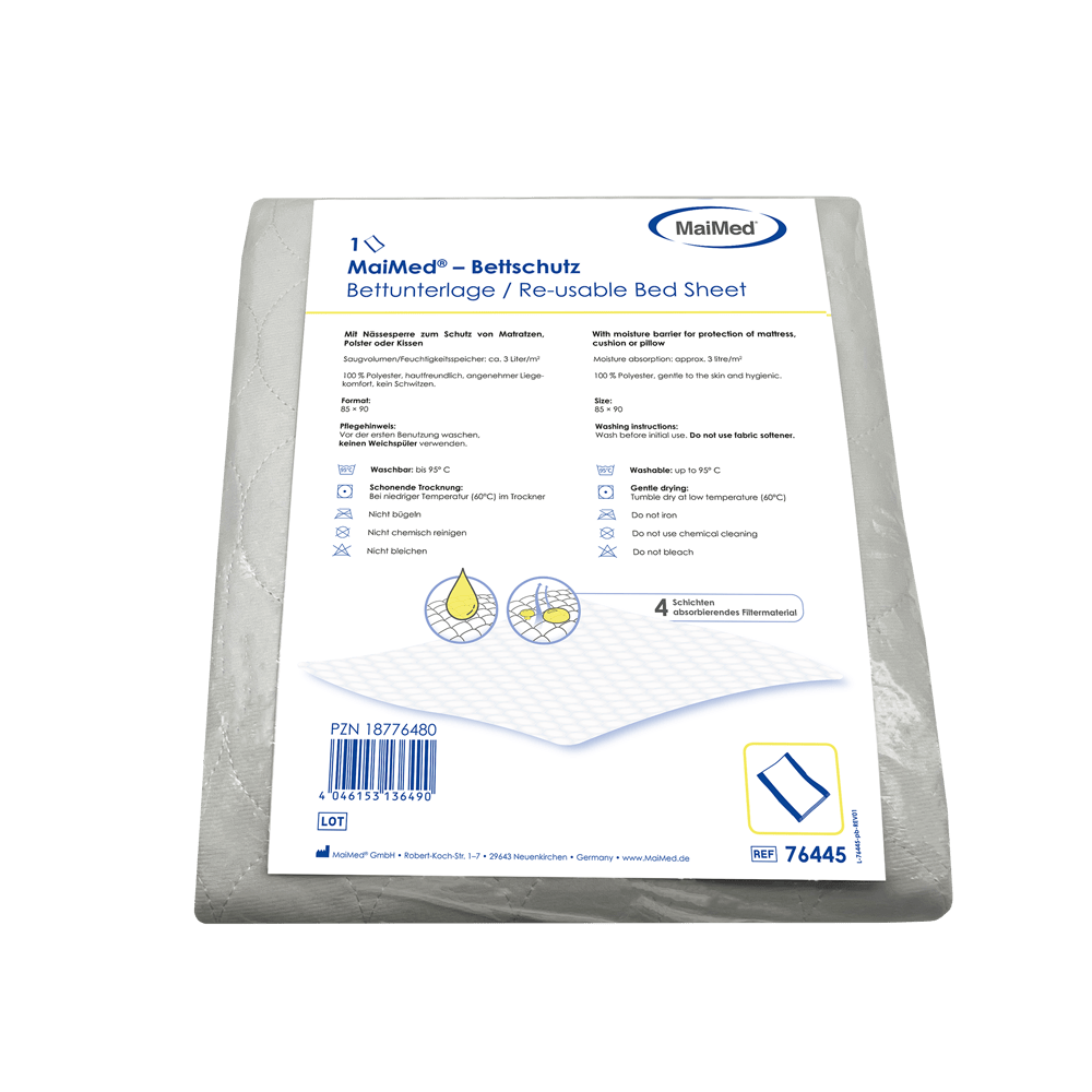 MaiMed bed protector / bed pad, washable