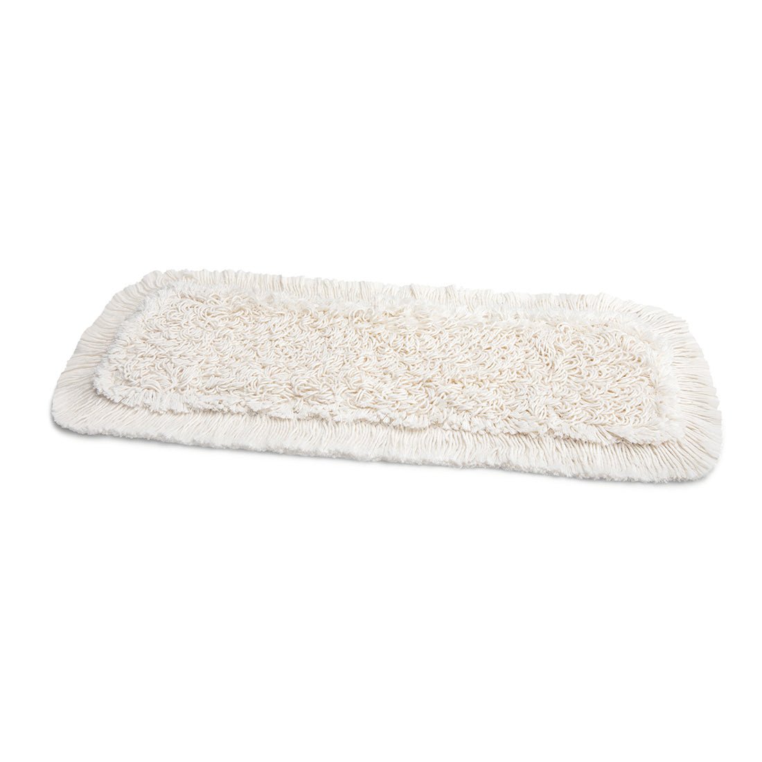 The rectangular Nölle Profi-Mop made of cotton, 50 cm, with a textured surface and fringed edge, is designed for effective cleaning and lies flat on a white surface. Brand: Nölle Profi-Bürste Bürsten- & Pinseltechnik e.K.