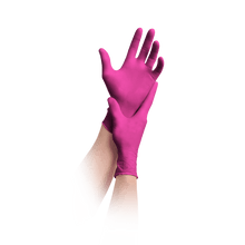 MaiMed-solution100 latex-free gloves, magenta, non-sterile, powder-free