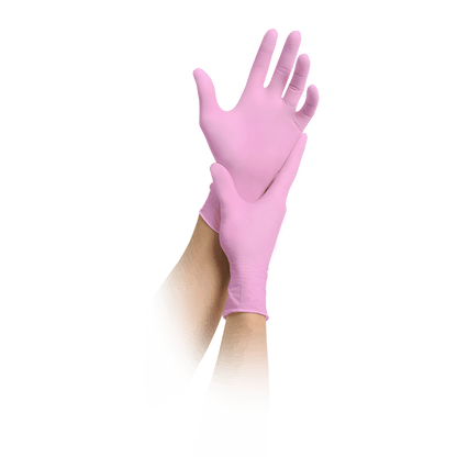 MaiMed-solution 100 pink non-sterile, powder-free latex-free glove, blue, 100 pieces/box