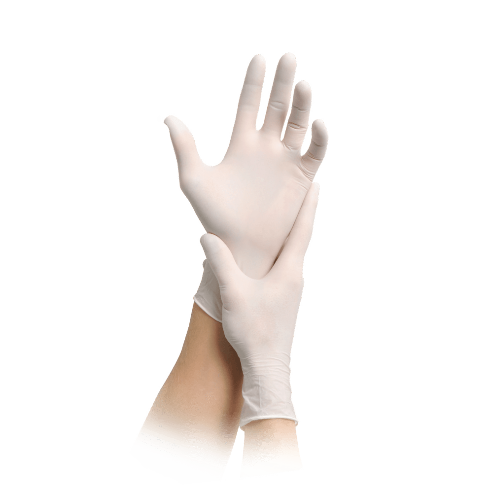 MaiMed-solution 100 white non-sterile, pf latex-free glove, white, 100 pieces/box