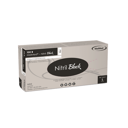 MaiMed-Nitrile Black black, non-sterile powder-free, latex-free gloves 100 pieces/box