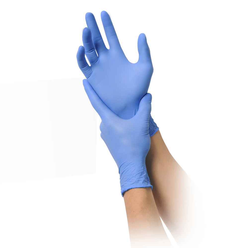 MaiMed-solution 100 latex-free gloves, blue violet, non-sterile powder-free, 100 pieces/box