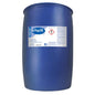 A large blue plastic drum labeled "Reinilon Ja-Top 38 Industrial Cleaner" from Diversey Deutschland GmbH & Co. OHG displays hazard symbols and safety instructions. It stands upright and contains industrial cleaner with an environmentally friendly formula for various cleaning tasks.