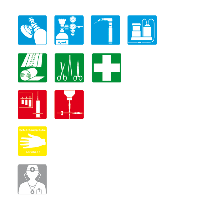 Pictogram Series 1: Emergency Medicine - K, 33 x 33 mm