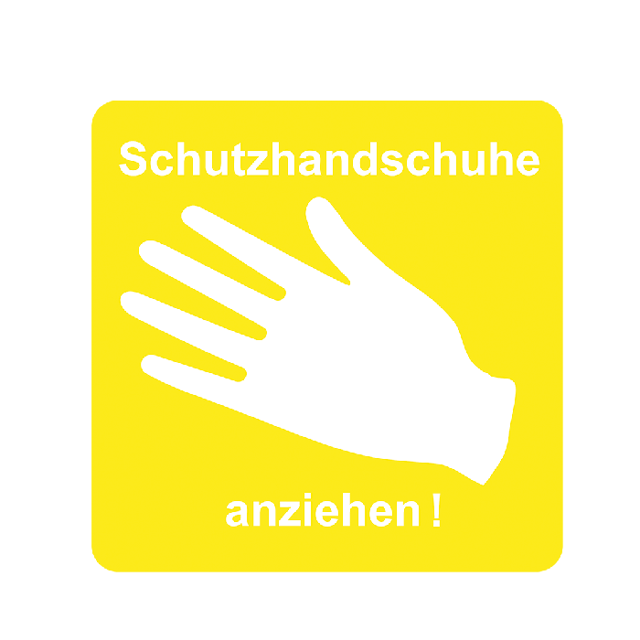 Single pictogram, 80 x 80 mm: Gloves