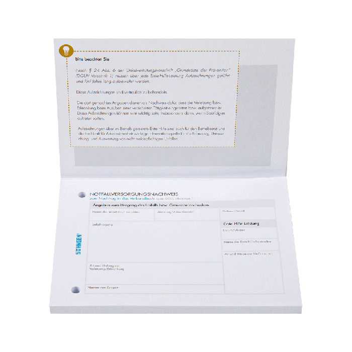 Emergency Supply Certificate, 50 sheets, DIN A6