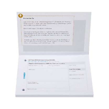 Emergency Supply Certificate, 50 sheets, DIN A6