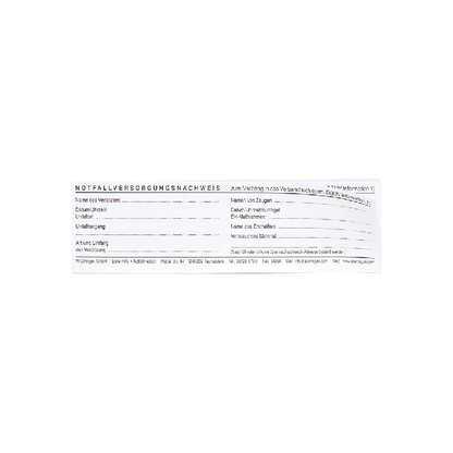 Emergency Care Certification Booklet (40 pages)