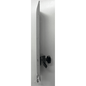 A Dr. Schnell tube holder for V10 dispensers (accessory for dosing systems, 1 piece) from DR.SCHNELL GmbH & Co. KGaA is mounted vertically on a white wall and equipped with a black button and latch; the photo shows the accessory from the side.