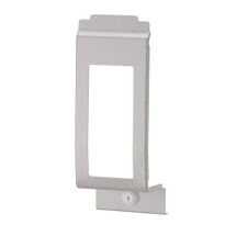 The Dr. Schnell closure panel for dispenser Euro bottle from DR.SCHNELL GmbH & Co. KGaA is a wall plate made of metal with a lockable rectangular cutout, ideal for hygienic storage and neat, secure mounting as dispenser accessory or cover for Euro bottles.