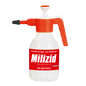 A white plastic Dr. Schnell sprayer 1.5 liters from DR.SCHNELL GmbH & Co. KGaA with a red handle and spout stands upright against a plain white background.