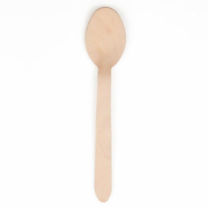 The PAPSTAR wooden spoon "pure" (15.7 cm, 25 pieces) from PAPSTAR GmbH is environmentally friendly, stable, and made from light wood with an oval bowl; biodegradable and simple in design.