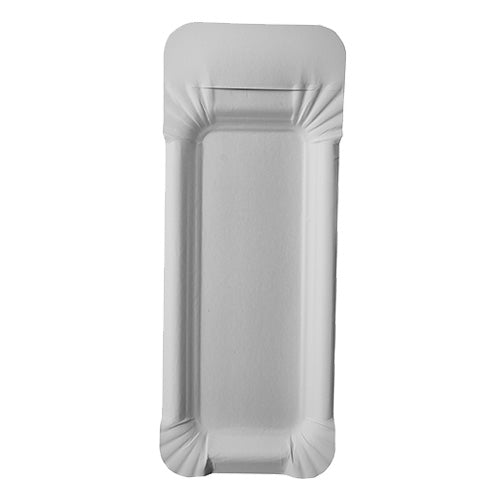A round, white PAPSTAR 25 plates, cardboard "pure" from PAPSTAR GmbH – environmentally friendly disposable cardboard plates with a smooth surface, depicted from above on a simple background.