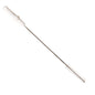 The Haug Bürsten KG pipe brush with V2A stainless steel wire, PP/PBT hard 500 x Ø20 mm in white is ideal for professional pipe cleaning. It features a long stainless steel handle with white bristles depicted on a plain background.