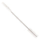 The Haug Bürsten KG Haug pipe brush with V2A stainless steel wire PBT medium 500 x Ø40 mm, in white, has stiff bristles and a long stainless steel handle for easy gripping - perfect for hygienic pipe cleaning. Simple white background.