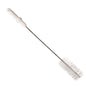 The Haug Bürsten KG tube brush PBT medium 500 x Ø60 mm, here with a white handle and cylindrical bristles, is ideal for cleaning bottles or narrow containers. Available in various colors.