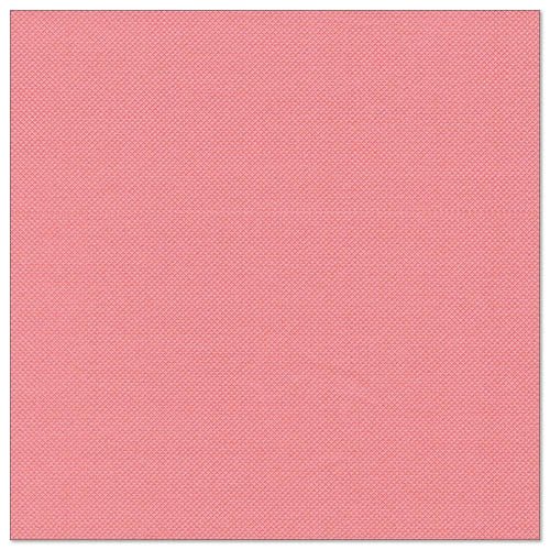 A rectangular textured paper napkin in solid pink from the PAPSTAR GmbH 50 "ROYAL Collection" napkins 1/4-fold (40 x 40 cm, pink), depicted on a white background.