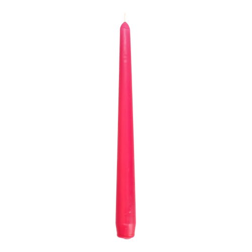 A single upright Starpak taper candle (Ø 2.2 cm - 25 cm) with a visible wick and long burn time is shown against a plain white background.