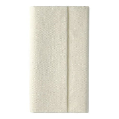 A neatly folded, cream-colored PAPSTAR tablecloth from the ROYAL collection (120 cm x 180 cm, PAPSTAR GmbH) against a simple white background.
