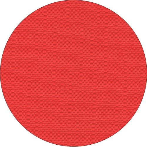 A solid red circle with a subtle honeycomb structure, ideal as table decoration or as part of the ROYAL Collection from PAPSTAR GmbH: 20 table runners, tissue, 80x80 cm.